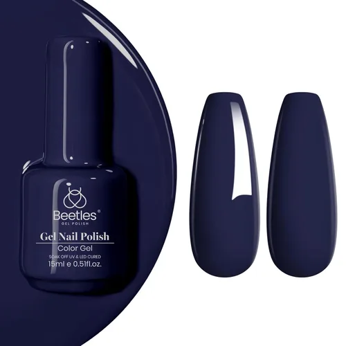 Vista 101 de Beetles - Esmalte de uñas en gel, 1 unidad de 0.5 onzas fluidas (15ml), extracción por remojo, arte de uñas, estética de manicura, bricolaje, curado