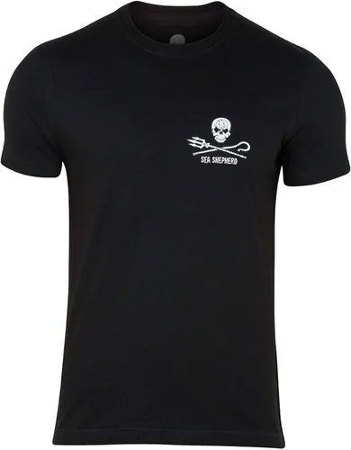 Vista 2 de Sea Shepherd Camiseta Operation Milagro para hombre Negro Negro