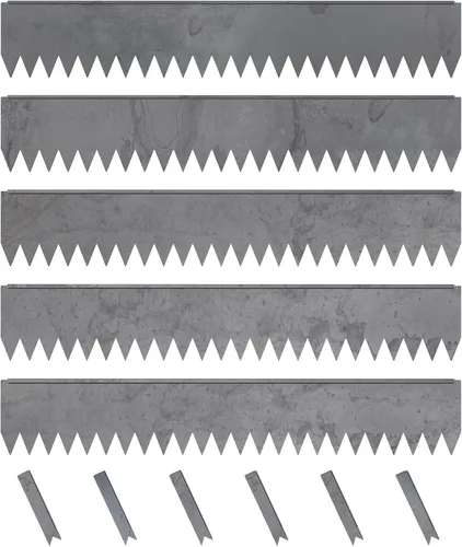 Vista 11 de Edge Right - Borde de acero para jardines con martillo - Tiras de 48" - Profundidad de 6" con parte superior redondeada de 1/4" de acero COR-Ten