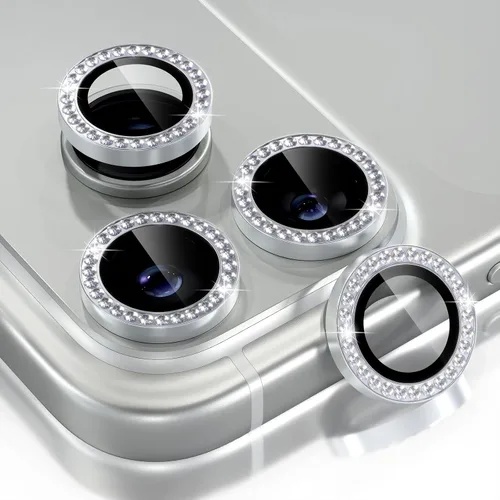 Vista 74 de Choiche Compatible para iPhone 16 Pro/iPhone 16 Pro Max Protector de Lente de Cámara, Vidrio Templado 9H Protector de Pantalla de Cubierta de Cámara