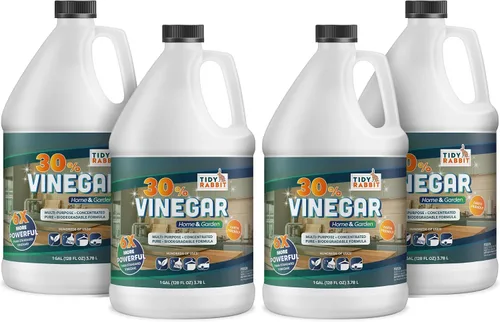 Vista 2 de Vinagre concentrado al 30% para limpieza diaria y profunda, jardinería y más (1 galón)