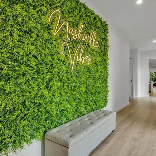 Vista 35 de 3rd Street Inn Paneles de pared de vegetación artificial para privacidad, paquete de 2