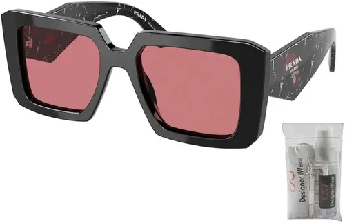 Vista 2 de Prada PR23YS CONCEPTUAL Rectangle Sunglasses For Women+ BUNDLE With Designer iWear Eyewear Kit