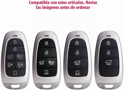 Vista 2 de Horande Funda para llavero de TPU para Hyundai Sonata Santa fe Tucson 2020 2021 2022 (morado)