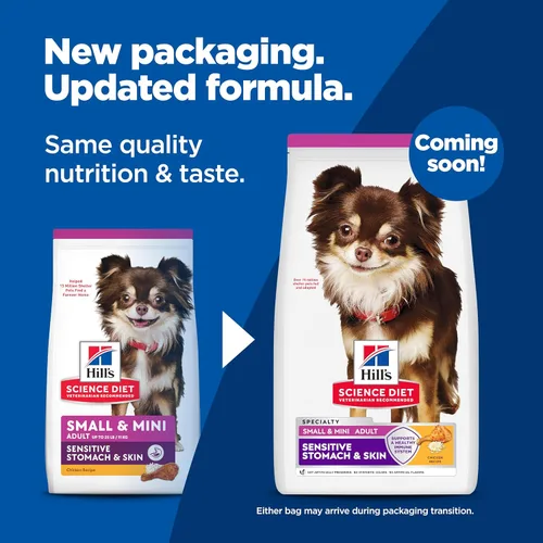 Vista 2 de Hill's Science Diet comida para perros adultos, estómago sensible y piel seca, Razas pequeñas