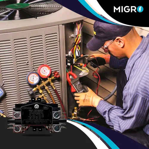 Vista 4 de Migro Contactor de CA resistente de 2 polos y 40 amperios que reemplaza prácticamente todos los modelos residenciales de 2 polos