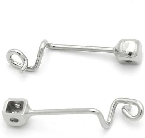 Vista 2 de 1 par de lentes de puente de nariz, lentes de repuesto de metal, piezas de repuesto, almohadillas de nariz, kits de reparación y destornillador