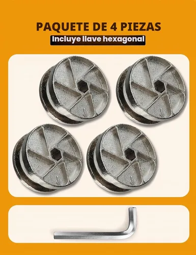 Vista 5 de Cerraduras de repuesto para ruedas de leva resistentes compatibles con IKEA 114670 como piezas de marco de cama para MALM, BRIMNES, BIRKELAND y más