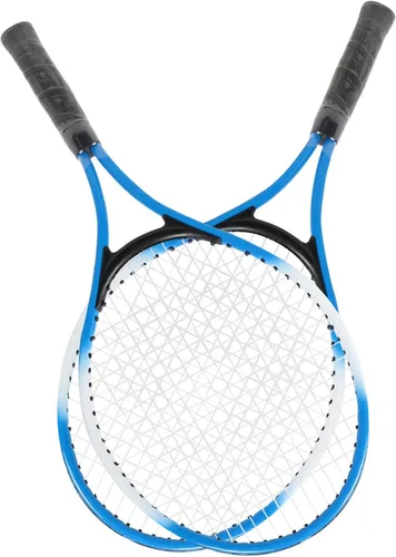 Vista 7 de Raqueta de tenis para niños, raqueta de tenis para niños, raqueta de práctica junior, accesorio de aleación de hierro, ligera, estable con pelota