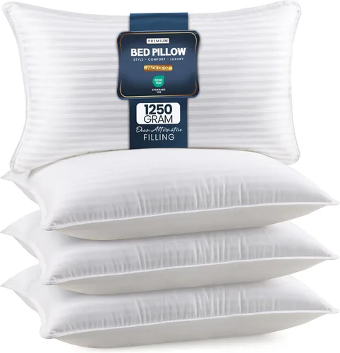Vista 11 de Utopia Bedding - Almohadas de cama para dormir de tamaño estándar (blanco), juego de 2, calidad de hotel refrescante, para dormir de espalda, boca