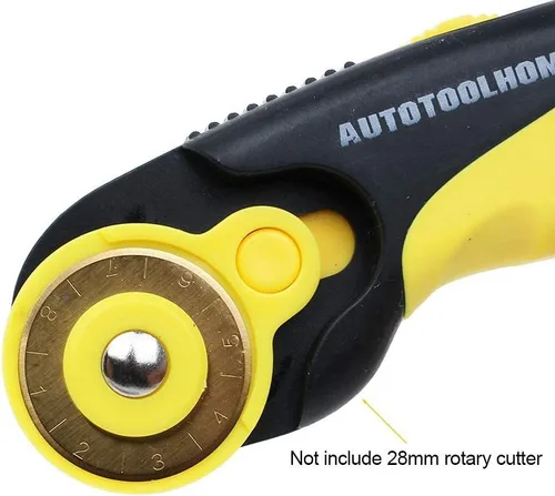 Vista 6 de AUTOTOOLHOME Cuchillas de corte rotativas de titanio de 1.102 in, paquete de 10 cuchillas de repuesto para acolchado, costura, álbumes de recortes