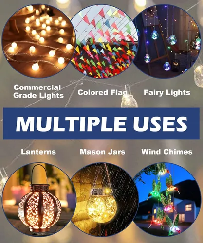 Vista 7 de Poste para tiras de luces de 10 pies para exteriores, poste de iluminación de metal resistente para suelos duros, patios traseros de madera, patio