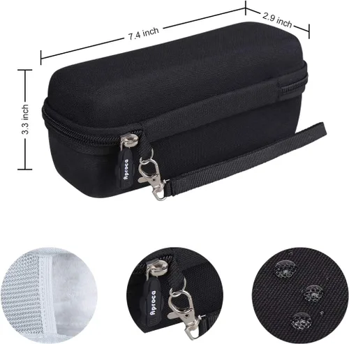 Vista 7 de Aproca Bolsa de viaje de almacenamiento duro para altavoces Tribit XSound Go Bluetooth (negro)