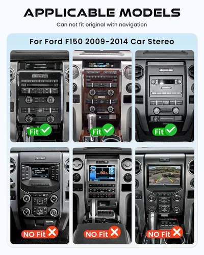 Vista 7 de [4G+128G+8Core] para radio de coche Ford F150 2009-2014, pantalla táctil IPS de 10.1 pulgadas estéreo de coche con Carplay inalámbrico/Android Auto