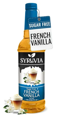 Vista 88 de Jarabe de café sin azúcar Syruvia, jarabe con sabor a caramelo para bebidas, lattes y postres – 25.4 fl oz