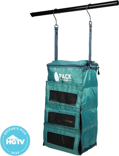 Vista 9 de Pack Gear Organizador de equipaje colgante nuestro inserto de armario de mano cabe fácilmente en el interior - Nuestro organizador de equipaje