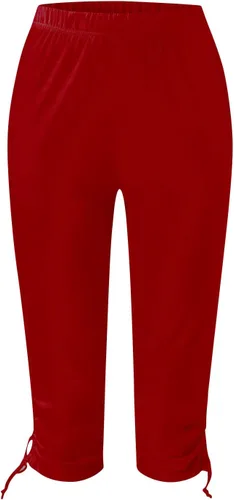 Vista 3 de HGps8w Cropped Yoga Pants for Women Tummy Control High Waisted Compression Capris Drawstring Leggings Workout Running Tights