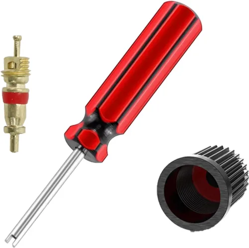 Vista 5 de 5 Piezas Herramienta de Extracción de Núcleo de Válvula, Herramienta de Extracción e Instalación de Carrete, 5 Núcleos/Carretes de Vástago