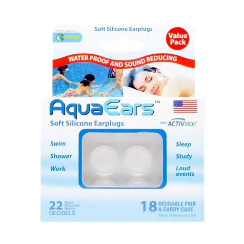 Vista 2 de Aqua Ears® Tapones para los oídos moldeables suaves, 18 pares