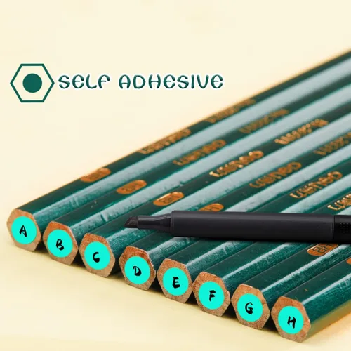Vista 4 de PARLAIM Calcomanías de punto de código de color de 0.25 pulgadas, 1000 calcomanías de codificación en rollo para oficina, aula de estudiantes, Agua