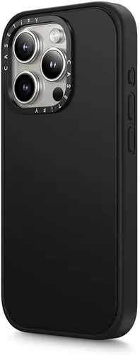 Vista 5 de CASETiFY Funda Impact para iPhone 15 Pro [4 veces probada contra caídas de grado militar, protección contra caídas de 8.2 pies] - negro mate 1.