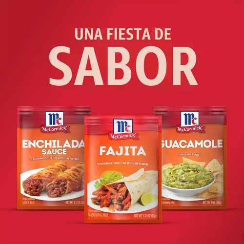 Vista 17 de McCormick Mezcla de condimentos, para fajitas estilo restaurante en casa. Se puede utilizar con: pollo, filete, camarones, verduras, 1.12 oz