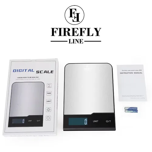 Vista 8 de Báscula digital de cocina, 22 libras, acero inoxidable, gramos y onzas para hornear y cocinar, precisión de 0.04 oz
