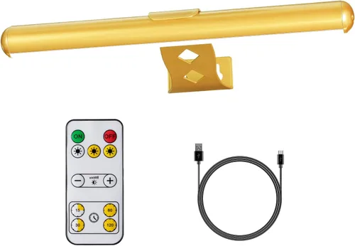 Vista 18 de MIOBLUE Luces LED para fotos con control remoto, luz de metal de 16 pulgadas, lámpara de visualización recargable, luz de diana regulable