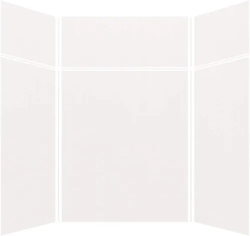 Vista 46 de Transolid EWKX363696-41 Expressions - Kit de pared de ducha de 6 paneles con extensión, 36 pulgadas de largo x 36 pulgadas de ancho x 96 pulgadas