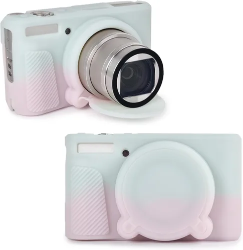 Vista 8 de Rieibi SX740 - Funda de silicona para cámara Canon Powershot SX740/SX730, funda protectora de silicona compatible con cámara digital Canon Negro