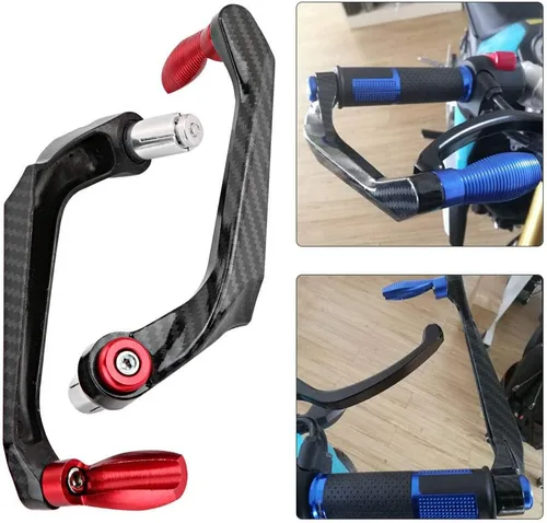 Vista 3 de Aramox Protector universal del manillar de la motocicleta de 7/8 pulgadas, protector de manillar de freno de aleación de aluminio de alta densidad
