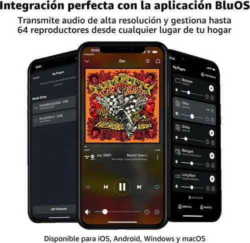 Vista 3 de Bluesound Node Nano Transmisor de Música Inalámbrico de Alta Resolución Multihabitación