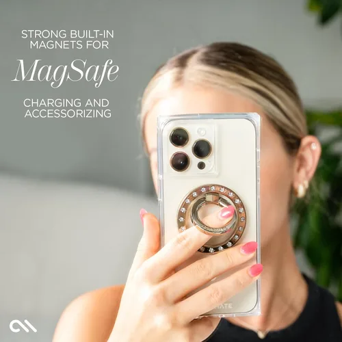 Vista 4 de Case-Mate Funda para iPhone 15 Pro Max para mujer, compatible con MagSafe, protección contra caídas de 12 pies, funda magnética de 6.7 pulgadas