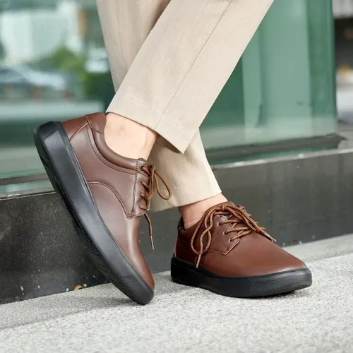 Vista 3 de OrthoComfoot Zapatos ortopédicos de cuero para caminar para hombre cómodos tenis para fascitis plantar con soporte de arco para, zapatos ortopédicos