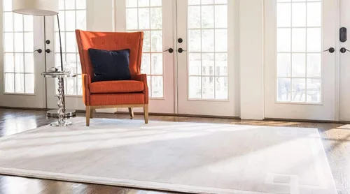 Vista 2 de Unique Loom Colección Uptown de Jill Zarin - Alfombra moderna con textura de estilo griego, color beige (1.25 x 1.85 m)