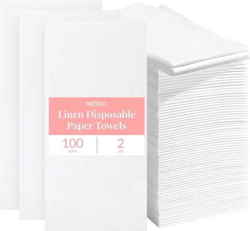 Vista 11 de Prestee Servilletas rojas para mesa, desechables, toallas de mano de papel suaves y absorbentes para cenas y todo tipo de eventos, servilletas
