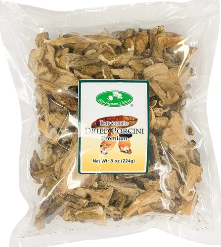 Vista 3 de Mushroom House Champiñones secos Porcini Premium, 2 Oz
