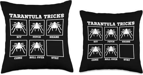 Vista 3 de Tarantula Arachnid Tricks Apparel Tarantula Tricks - Almohada de ntomófilo para entomófilo, 16 x 16 pulgadas, multicolor