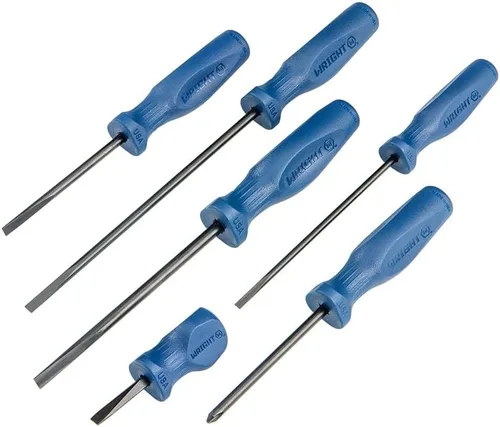 Vista 3 de Wright Tool 9475 Juego de destornilladores Phillips y ranurados de 5 piezas con bolsa USA