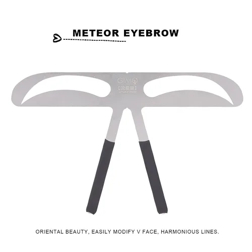 Vista 5 de Eyebrow Ruler, Professional Eyebrow Measure Balance Extension Ruler Meteor Eyebrow Shape Stencil Make Up Beuaty Accessory Tool