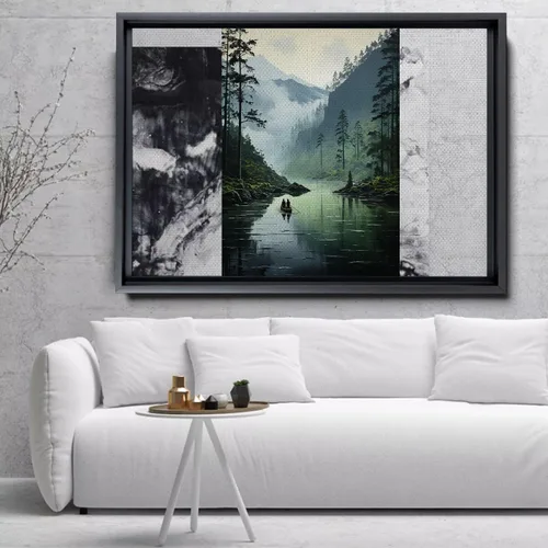 Vista 2 de print print Landscape Wall Art Print, Nature Framed Large Gallery Art, Minimalist Art (with hanging kit)