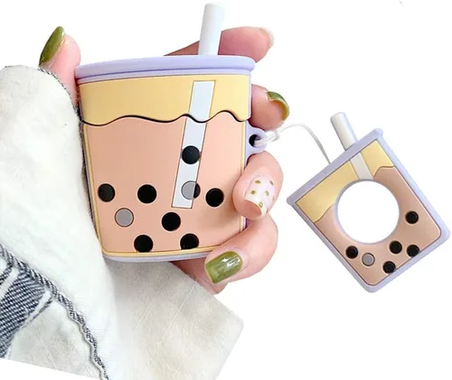 Vista 16 de UnnFiko Funda para Airpods Pro, funda protectora de silicona suave de dibujos animados 3D, linda funda creativa de carga para Airpods Pro con Z Huevo