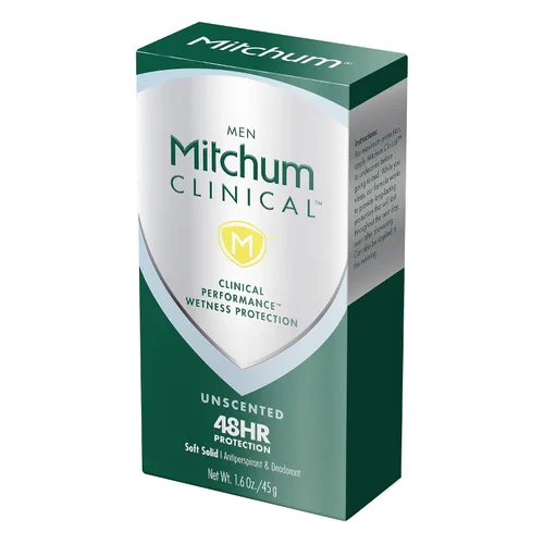Vista 5 de Mitchum Desodorante antitranspirante sólido suave clínico para hombres, sin perfume, 1.6 onzas