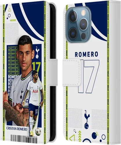 Vista 63 de Head Case Designs Officially Licensed Tottenham Hotspur F.C. Cristian Romero 2022/23 First Team Leather Wallet Case Compatible with Apple iPhone 11