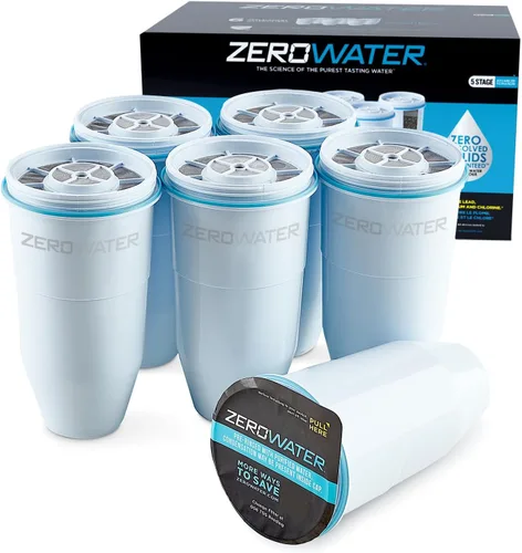 Vista 2 de ZeroWater - Paquete para principiantes, dispensador de 23 tazas de capacidad y paquete de 6 filtros de repuesto
