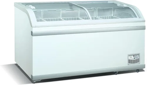 Vista 7 de AFE XS-160YX Congelador de pecho con tapa de vidrio curvado - 26" de ancho