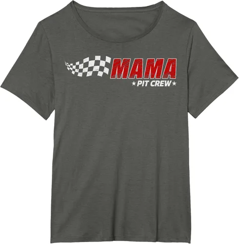 Vista 64 de Mama Pit Crew Race Car Birthday Family Matching Pit Crew Camiseta