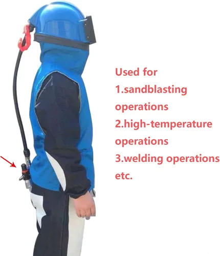 Vista 7 de SHUNJIE Termostato de chorro de arena para operaciones de chorro de arena Enfriador de aire portátil para trabajos de alta temperatura y soldadura