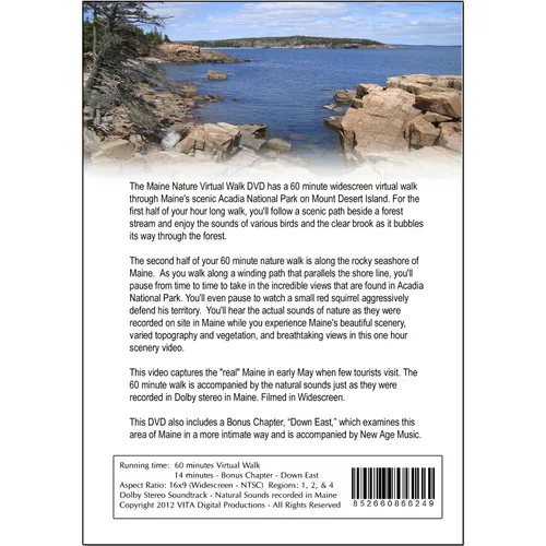 Vista 2 de Maine Nature Walk Treadmill Scenery DVD