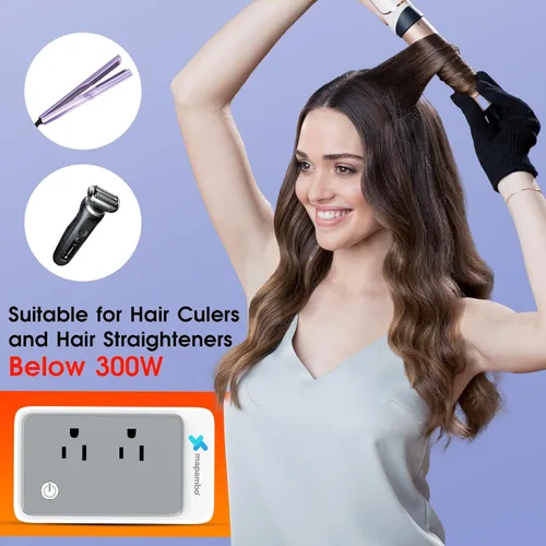 Vista 9 de Mapambo Convertidor de voltaje de 220 V a 110 V de EE. UU. a Europa para rizador y alisadores de cabello, convertidor de corriente para adaptador